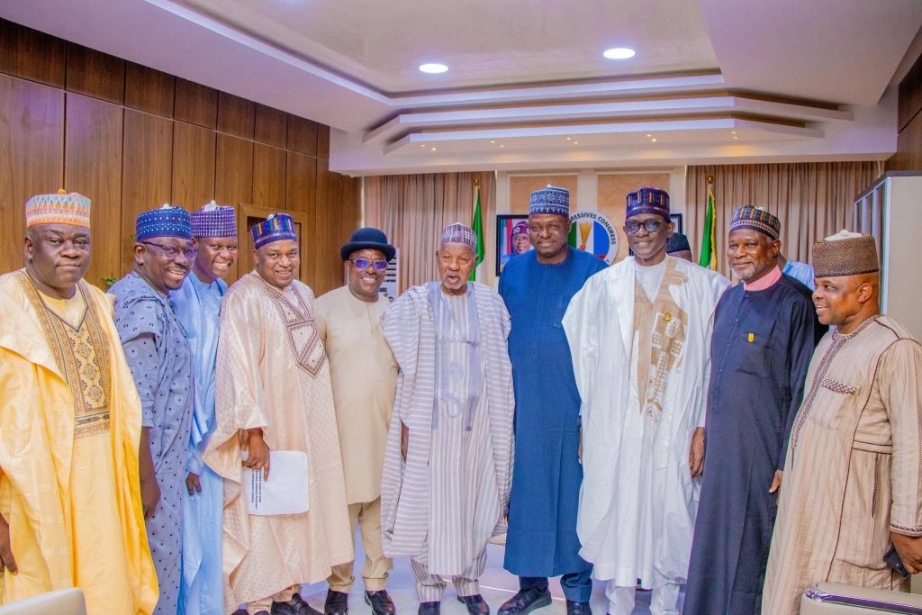 Masari, Buni Present Certificate of Return to Elected APC NWC FB IMG 1775766061328