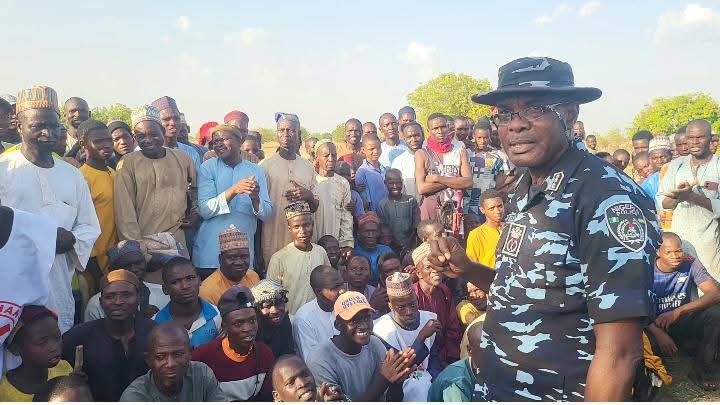 CP AHMAD MUHAMMAD BELLO, PAYS OPERATIONAL VISIT TO JUMRAWA VILLAGE, REAFFIRMS COMMITMENT TO STRENGTHENING SECURITY ARCHITECTURE FB IMG 1779110755612
