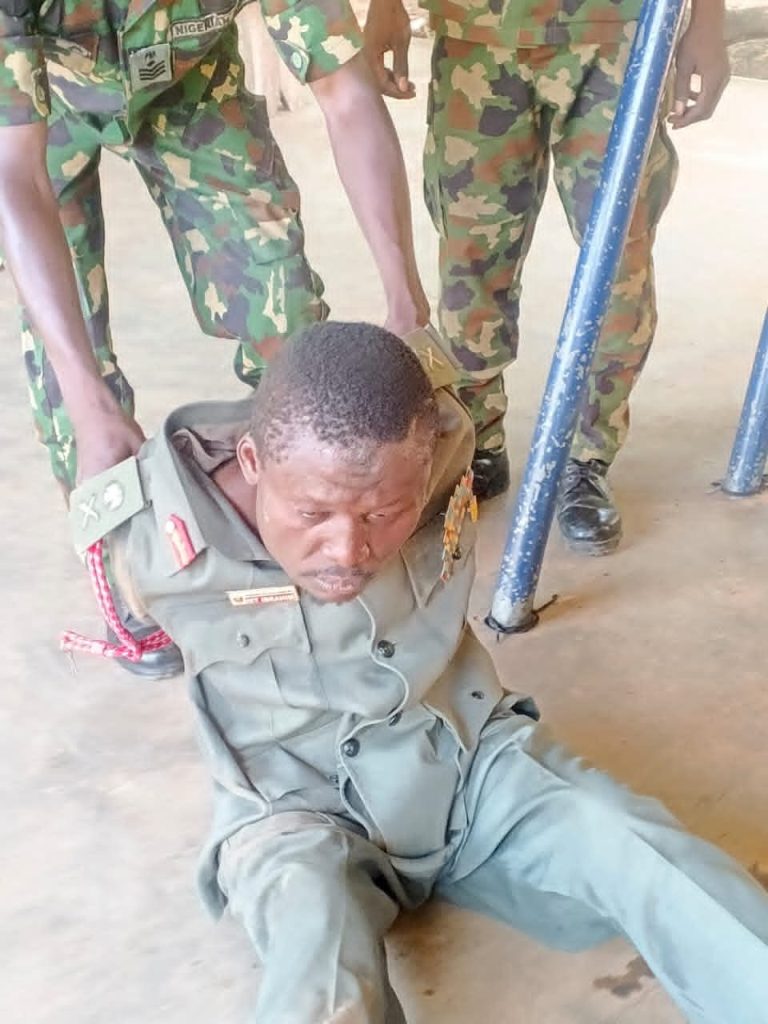 TROOPS ARREST SUSPECTED MILITARY IMPOSTOR IN KADUNA FB IMG 1781257139222