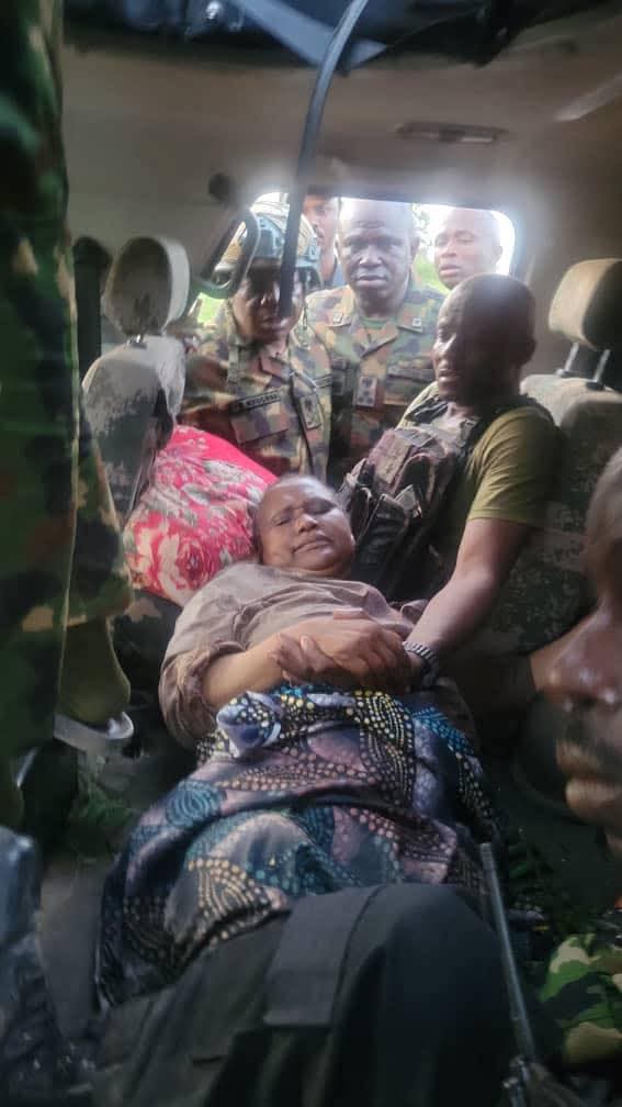 TROOPS RESCUE WIFE OF FORMER DIRECTOR DEFENCE INFORMATION FROM BANDITS FB IMG 1781553460111
