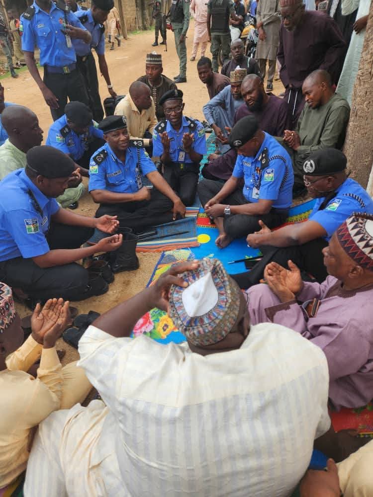 AHMAD MUHAMMAD BELLO CONSOLES FAMILIES OF FALLEN OFFICERS, REAFFIRMS COMMAND’S COMMITMENT TO THEIR WELFARE FB IMG 1781732439038