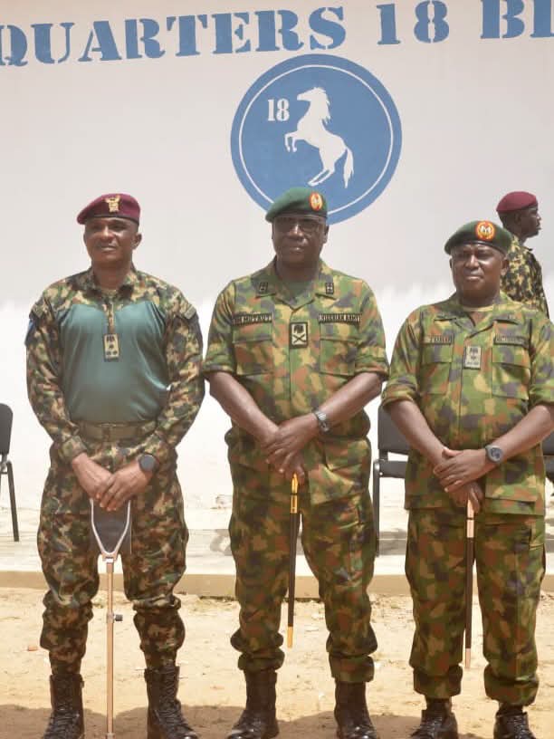 COMMANDER INFANTRY CORPS CONDUCTS OPERATIONAL ASSESSMENT VISIT TO HQ 18 BRIGADE/SECTOR 2 OPERATION SAVANNAH SHIELD, BIDA …Charges Troops to Sustain Efforts in Combating Terrorism. FB IMG 1785237081150