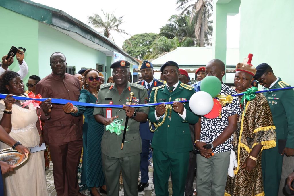 “ENDEAVOUR TO LEAVE EVERY PLACE BETTER THAN YOU MET IT,” GOC 81 DIVISION CHARGES COMMANDERS AS HE COMMISSIONS EDUCATIONAL PROJECTS AT COMMAND DAY SECONDARY SCHOOL OSHODI FB IMG 1785341195108