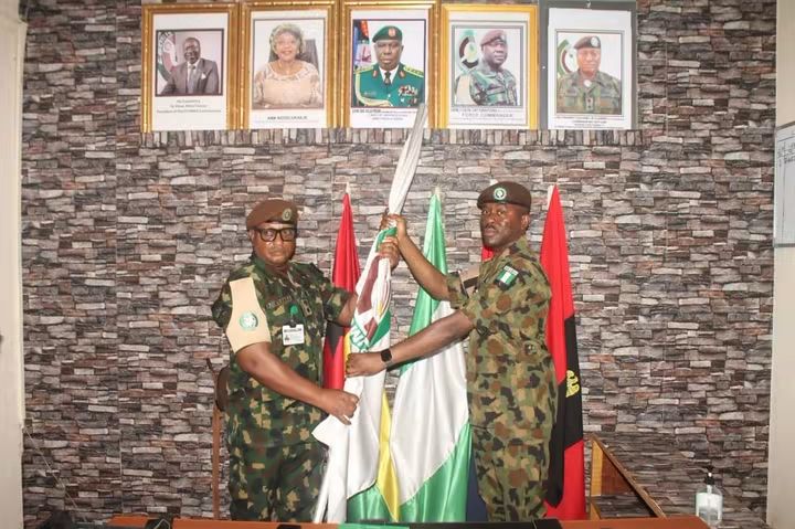 HANDING AND TAKING OVER CEREMONY BETWEEN THE COMMANDING OFFICERS OF NIGERIAN COMPANY 4 AND NIGERIAN COMPANY 5, ESSMGB FB IMG 1785871601701