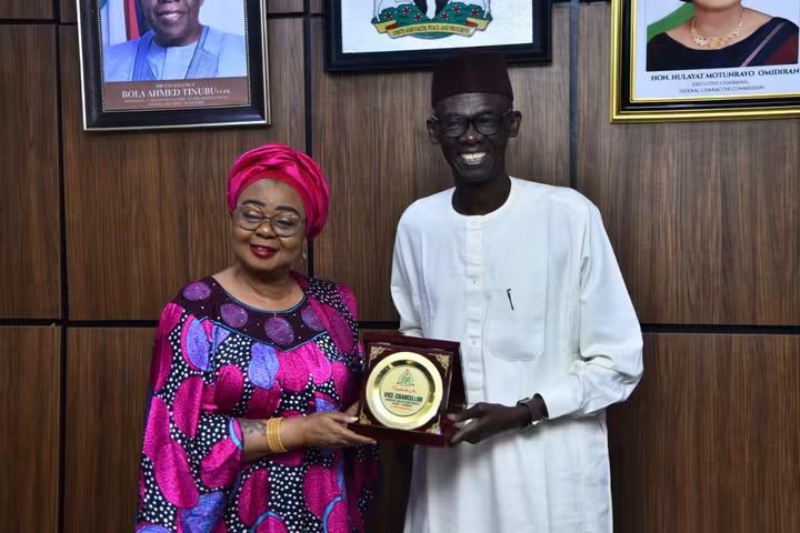 ABU VC visits Federal Character Commission boss Hon. Hulayat Omidiran FB IMG 1786043697774