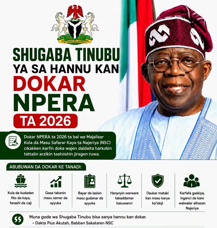 Shugaba Tinubu Ya Rattaba Hannu Kan Dokar NPERA Ta 2026 FB IMG 1786781759348