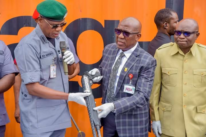 Nigeria Customs, NCCSALW Strengthen Partnership with Handover of 399 Pump-Action Rifles FB IMG 1787132757809