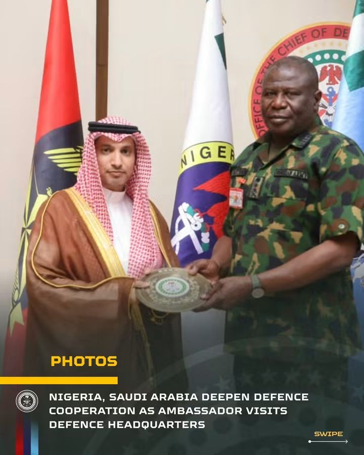 NIGERIA, SAUDI ARABIA DEEPEN DEFENCE COOPERATION AS AMBASSADOR VISITS DEFENCE HEADQUARTERS FB IMG 1787773875202