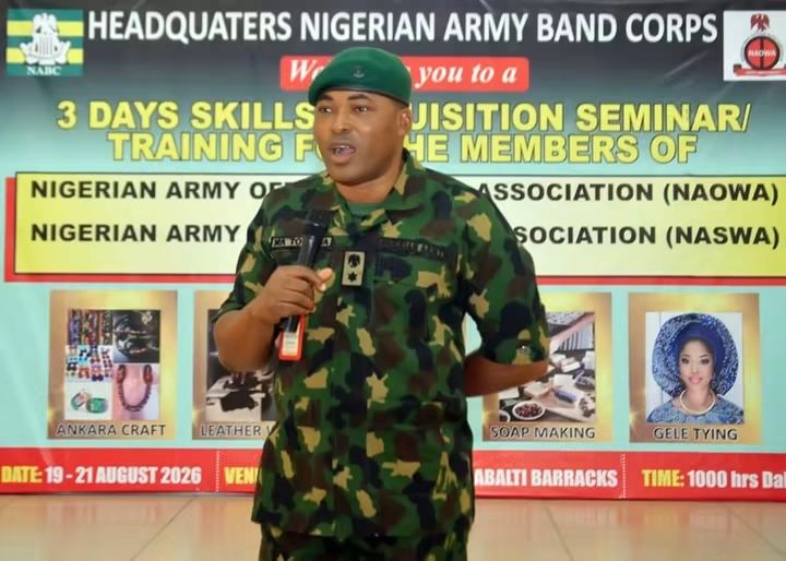 NIGERIAN ARMY BAND CORPS HELD THREE-DAY SKILLS ACQUISITION TRAINING PROGRAMME FOR NAOWA, NASWA MEMBERS FB IMG 1788118802298