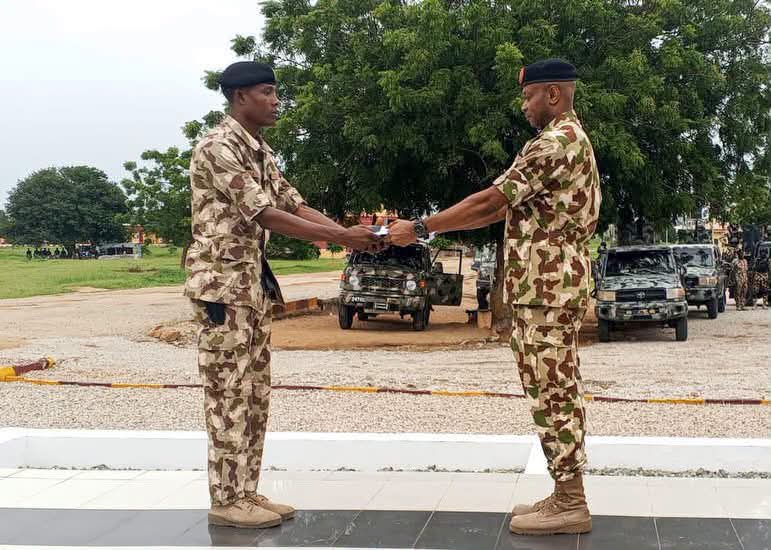 BRIGADIER GENERAL ADELEYE LAWAL ASSUMES COMMAND AS ACTING COMMANDER SECTOR IV OPERATION HADIN KAI FB IMG 1788597344928