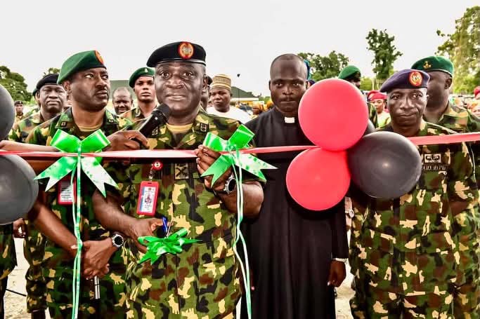 GOC COMMISSIONS UPGRADED RELIGIOUS CENTRES IN OJO CANTONMENT…reaffirms COAS’s commitment to personnel welfare and spiritual development. FB IMG 1788600625540