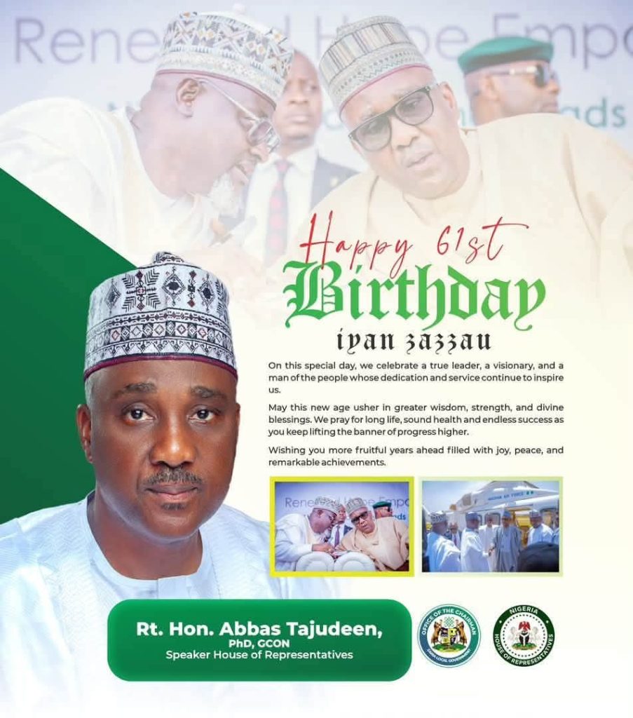 Engr Jaga Celebrates Rt Hon Abbas Tajudeen at 61 , Commends His Commitment to Zaria and Kaduna State FB IMG