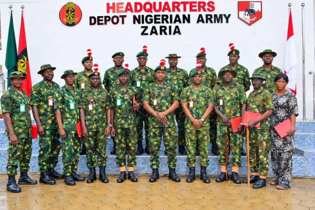 DEPOT NIGERIAN ARMY ZARIA SENDS OFF DISCHARGED MASTER WARRANT OFFICERS FB IMG