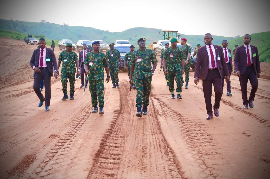 BOLA AHMED TINUBU BARRACKS PHASE II TAKES SHAPE AS COAS INSPECTS PROJECT FB IMG