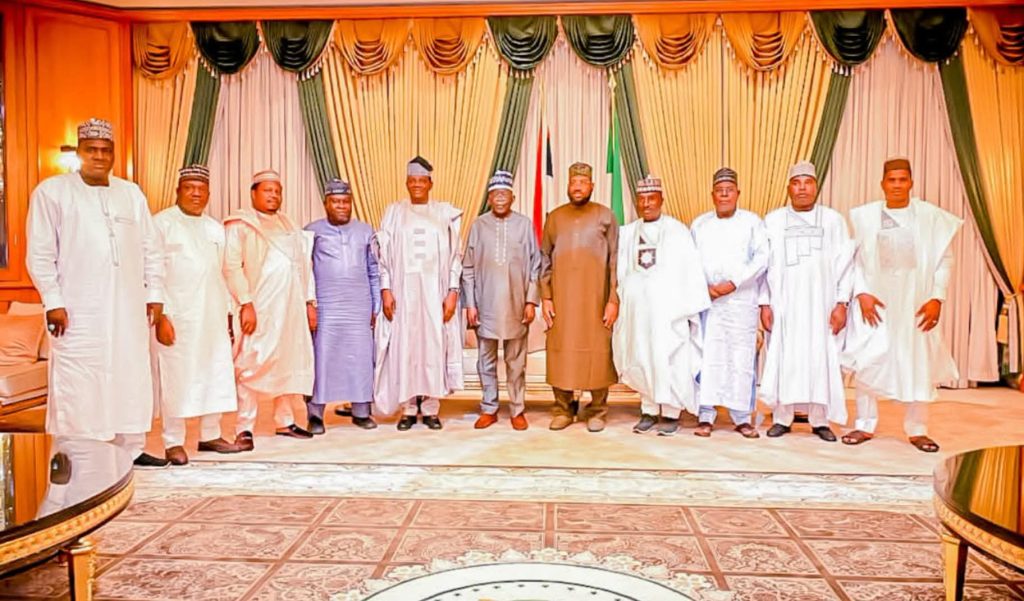 MINISTER MATAWALLE LEADS 8 ZAMFARA LAWMAKERS TO PRESIDENT TINUBU, REAFFIRMS THEIR LOYALTY FB IMG