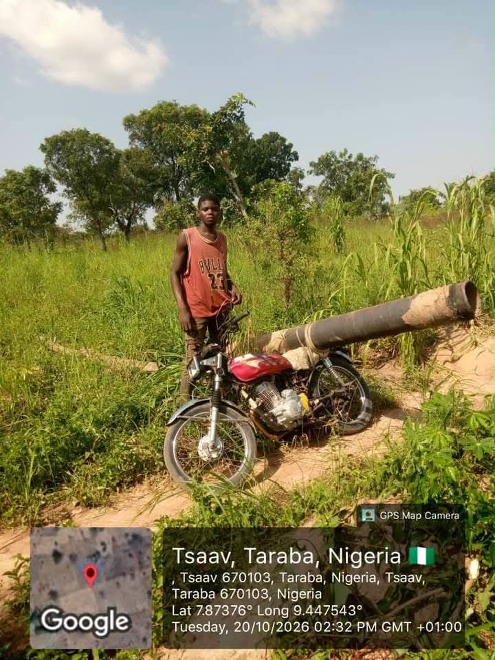 OPERATION WHIRL STROKE FOILS PIPELINE VANDALISM, APPREHENDS SUSPECT IN BENUE FB IMG