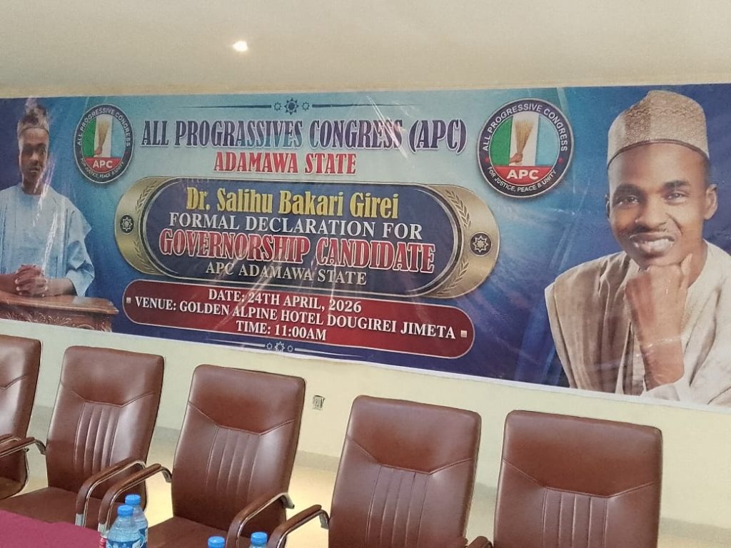 Girei declares Adamawa guber interest, outlines agriculture, education, security as priorities IMG 20260426 WA0008