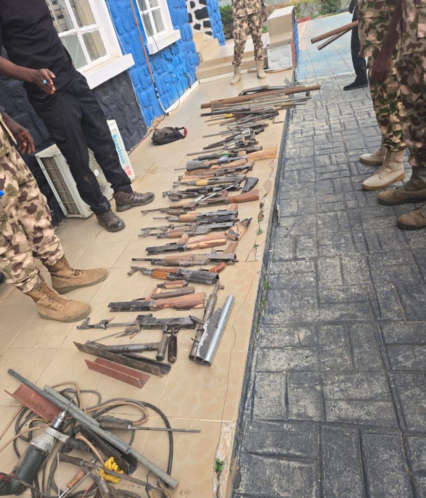 TROOPS OF OPERATION ENDURING PEACE BUST ILLEGAL ARMS MANUFACTURING FACTORIES, ARREST SUSPECTS AND RECOVER CACHE OF ARMS IN PLATEAU STATE* IMG 20260508 WA0027