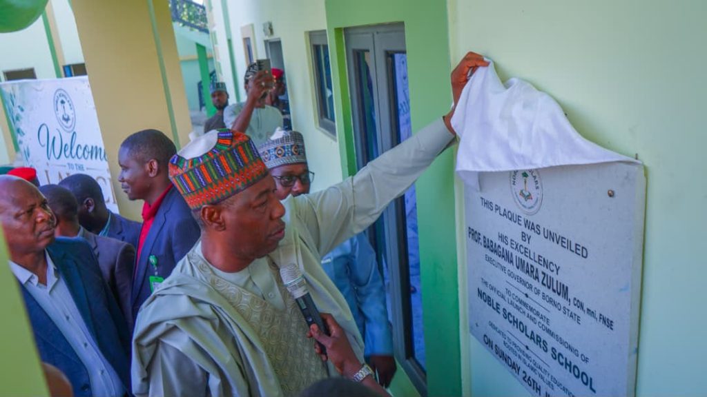 Zulum Urges More Private Investment in Borno’s Education Sector, Unveils Noble Scholars School IMG 20260729 WA0037