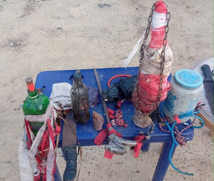 AKWA IBOM POLICE COMMAND RECORDS MAJOR BREAKTHROUGH IN ANTI-CULTISM OPERATIONS; TEN SUSPECTS ARRESTED, FIREARM, CHARMS, SUSPECTED CANNABIS SATIVA SEEDS, AND OTHER EXHIBITS RECOVERED IMG 20260808 WA0021