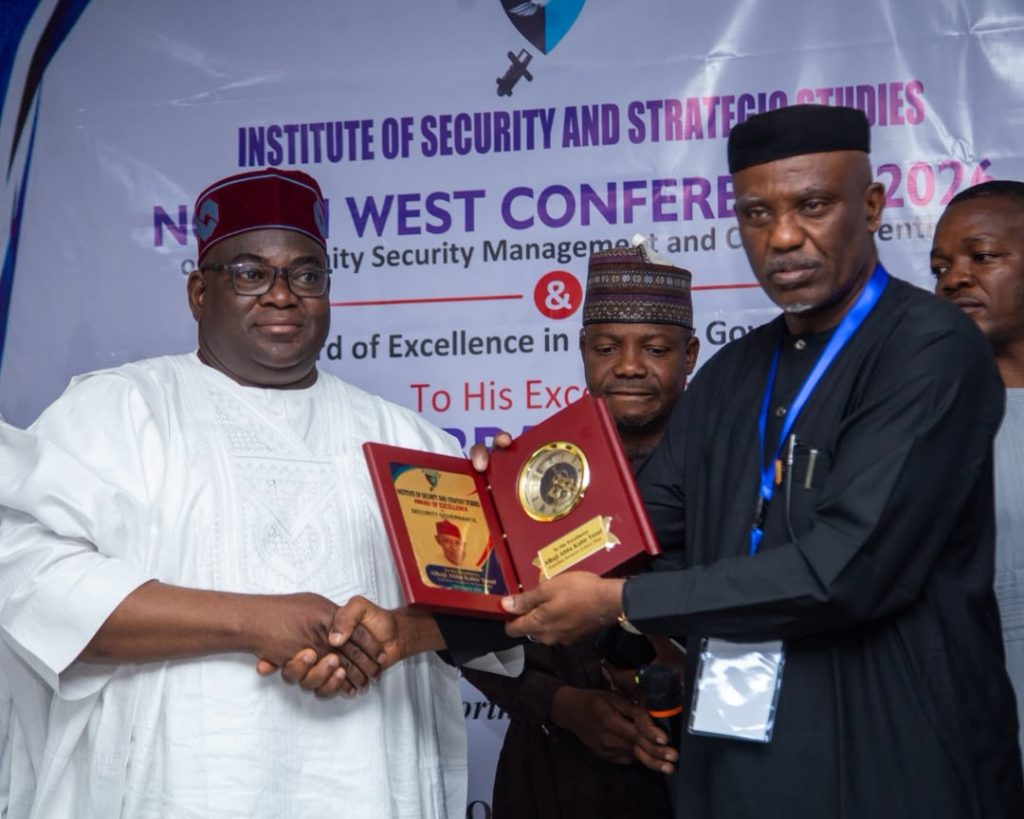 GOVERNOR YUSUF RECEIVES AWARD OF EXCELLENCE IN SECURITY GOVERNANCE IMG 20260816 WA0004
