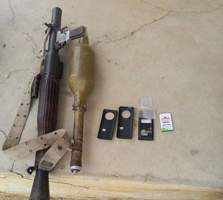 BOKO HARAM TERRORIST SURRENDERS TO OPERATION HADIN KAI TROOPS WITH RPG LAUNCHER, BOMBSURRENDERS TO OPERATION HADIN KAI TROOPS WITH RPG LAUNCHER, BOMB IMG 20260902 WA0025
