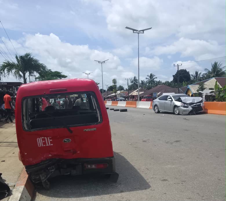 POLICE CLARIFY VIRAL VIDEO OF MOTOR ACCIDENT AT IKOT OBIO ODONGO CHECKPOINT, SAY NO OFFICER LOST HIS LIFE IMG 20260912 WA0012